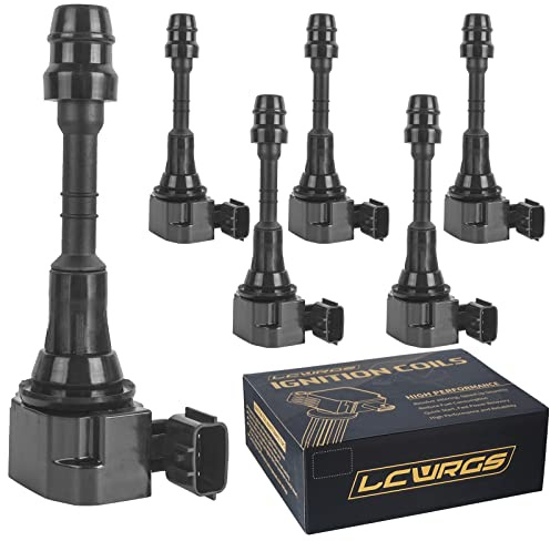 Ignition Coil Packs for 2002 2003 2004 2005 2006 2007 2008 2009 Nissan Maxima Murano Altima Xterra Quest Frontier Pathfinder Infiniti I35 QX4 Suzuki Equator 3.5L 4.0L V6 Coils UF349 C1406 - Set of 6