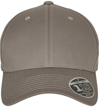 Flexfit Unisex 110 böjd visir snapback baseballkeps, grå, en storlek