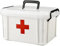 WANGZAIZAI Scatola Medicinali Cassetta Pronto Soccorsi per Conservare i Medicinali Plastica 9,20 x 6,40 x 5,30 pollici / 23 * 17 * 13 cm