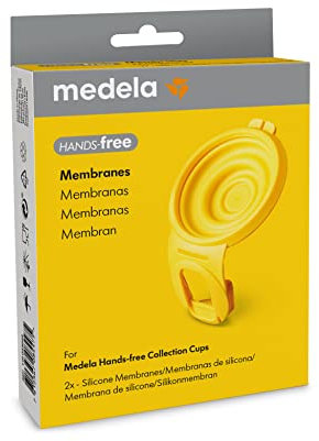 Medela Membranes mains libres, 2 membranes en silicone, accessoires pour tire-lait mains libres Medela, accessoires pour collecteurs mains libres