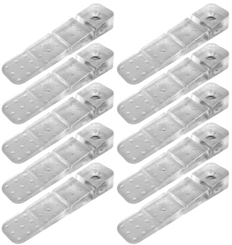 cyclingcolors 10x Cale auto cassante 60mm coin de calage réglage universel bricolage meuble, transparent