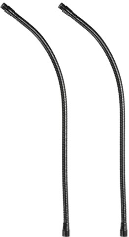 PATIKIL 24 Microphone Col Cygne, 2pcs 5/8-27 Filetage Métal Universel Tuyau Flexible Bras Col Cygne Tube Rallonge pour Multifonction DIY, Noir