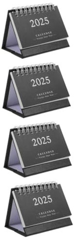 VILLCASE 4stücke Tischkalender Dekorativer Stehender Monatskalender Für Büro Und Für Täglichen Gebrauch Und Persönliche Notizen