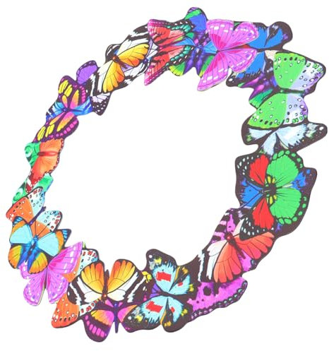 OFFSCH Decoración Pared Metal Mariposas Adorno Colgante Hogar Escultura Realista