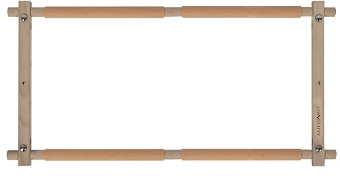 Milward Drehbarer Tapisserie-Rahmen, 53,3 x 30,5 cm, zum Aufstecken, für Stickerei, Kreuzstich, Handarbeit, Quilten, Buchenholz