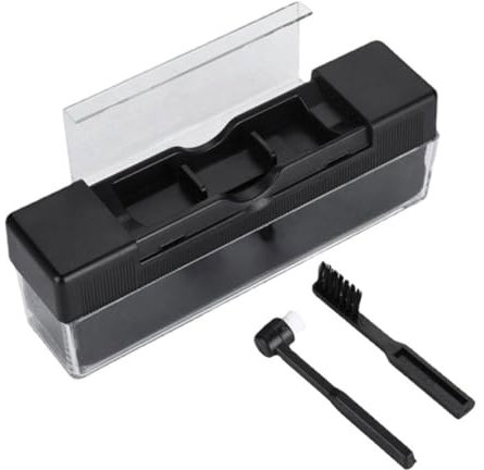 Antistatico Per Dischi In Vinile,Spazzola Pulizia Testina In Fibra Di Carbonio,Pulisci Puntina Dischi Vinile,Giradischi Vinile Pulire La Polvere,Tampone Di Pulizia In Velluto Per Stilo,Nero,Kiuiom