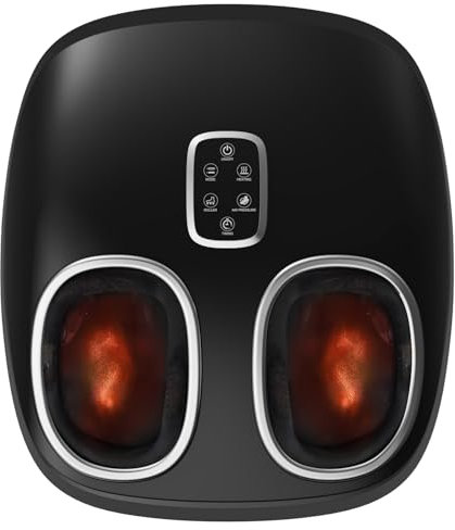 WERTYI Shiatsu Foot Massager with Heat, Deep Kneading Electric Feet Massage, Air Compression, Multi-Mode Settings, Gifts for Women and Men - Fits Up to Size UK 10