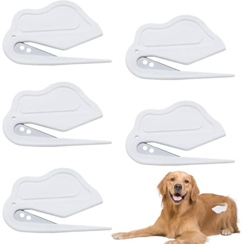 Pet Hair Knot Cutter – Taglierina per carta, Office Lettere Curve, Apribuste, Pet Hair Knot Cutter, 5 pezzi di carta multiuso – Utensili da taglio di Natale