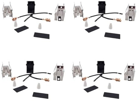 Juego de 4 quemadores de estufa, juego de receptáculos, pieza de calefacción, quemadores de metal, repuesto para la mayoría de marcas de hornos que ofrecen conexión