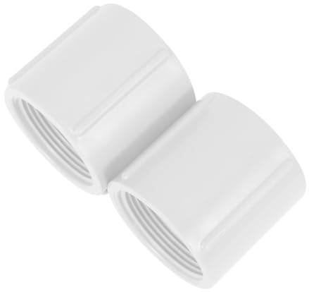 AKOOSY 2 Pezzi Raccordo Filettato PVC Adattatori per Materiale e Stabile Facile da Installare e Manutenere Design Pratico per Idraulici