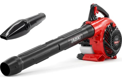 IVOVI Gas Leaf Blower Handheld 26cc 2-Cycle Engine – 180 MPH & 380 CFM Power for Lawn Care, Leaf & Debris Cleanup, Driveways, and Light Snow Removal (ESL268)
