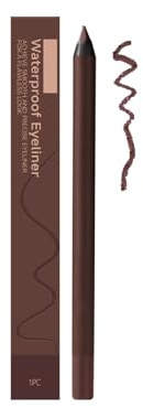 Eyeliner Wasserfester, Eyeliner Pflaume, Spitzbarer Duo-EyelinerStift, Hochpigmentierter Augenstift, Wischfeste und SchweißResistente Formel,Langanhaltender Makeup-EyelinerStift (Pflaumenfarbe)