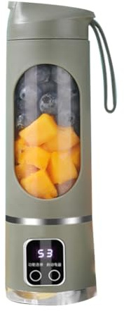 Wernfale USB Rechargeable Portable Blender 8 Blade Mini Ice Crusher with Digital Display 3 Modes Portable Blender B