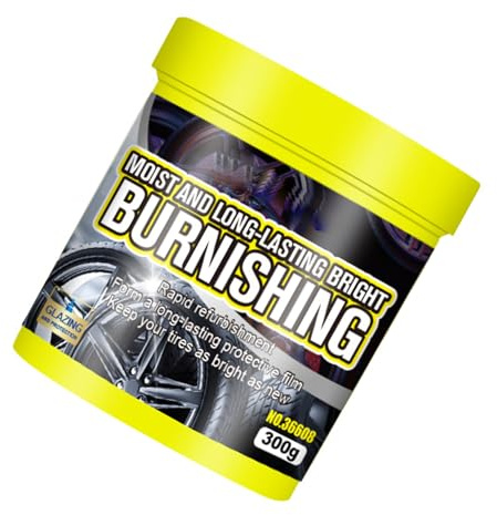 UncleS Pâtes d'entretien pour Pneus 300 G pour Un Nouveau Look Et Une Durabilité Améliorée Entretien Sûr Et Efficace Résistance À l'eau Application Facile Brillance des Pneus De Voiture.