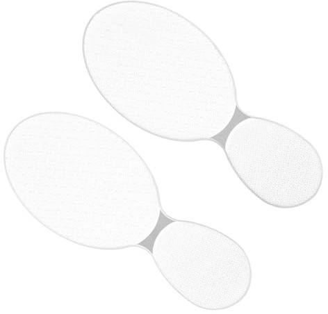 Nano Glas Fußfeile für Trockene und Rissige Haut | Hornhautentferner für Fersen und Füße, Leichtes Reiseformat, Glaspflege Zubehör, 2 Stück Packung