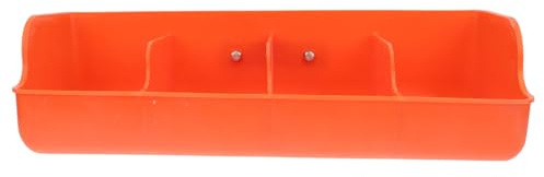Happyyami Multi-compartment Plastic Pig Feeding Trough for Livestock Farms Feed Dispenser Suitable for Dry and Wet Food Easy to Clean Piglet Feed Groove with Capacity Practical Animal Trough