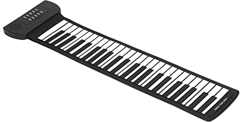 Dpofirs Rolling Piano, 49 Tasti, Compatibile con Suono Surround 4D, Tastiera USB Portatile Alimentata a Batteria per Bambini, Principianti, Riproduzione , Silicone Naturale, ABS (PM49)