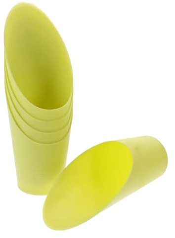 MOBUTOFU Palette per Terreno in Plastica 5 Pezzi, Attrezzi da Giardinaggio per Bonsai e Piante Grasse, Piccole Palette per Invasatura e Trapianto, Utensili Manuali per Colore Casuale