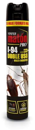 VINFERMATÓN PRO I-94 Insecticida Doble Uso 750 ml | Aerosol Multi-Insectos | Voladores y Rastreros | Eficaz contra Moscas, Mosquitos, Avispas, Cucarachas, Hormigas y Chinches