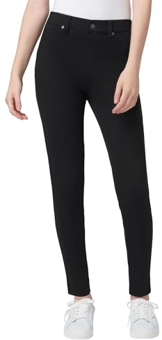 HUE Women's Ultra Soft High Waist Denim Leggings Black