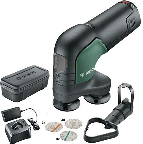 Bosch Home and Garden Home and GardenAkku Schleifer und Polierer EasyCurvSander 12 (1 Akku, 12 Volt System, in Softbag), 06039C9000, mit 1 Akku (2,5 Ah) in Tasche