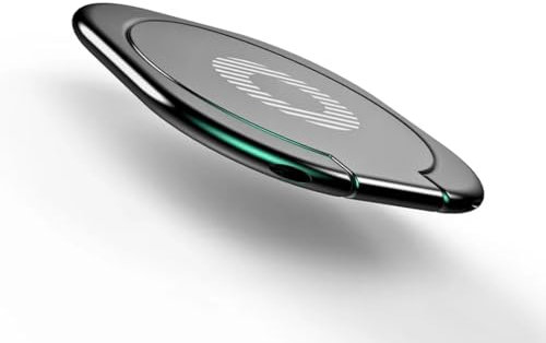 Phone Ring Holder Finger, Retractable360° Rotation Polished, Metal Ring, Phone Back Grip for Universal Magnetic Car, Cellphone Stand Finger Holder and Stand Compatible with Most Smartphones Tablets.