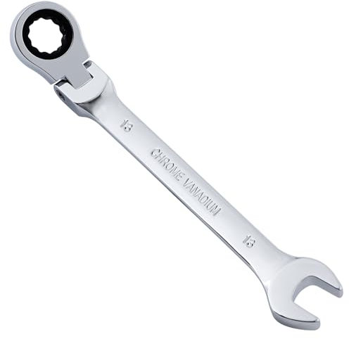 Gedlex Ratschenschlüssel 13 mm, Flexibel Ringschlüssel Ratsche und Maulschlüssel, Metrischer Schraubenschlüssel, Chrom-Vanadium-Stahl Schlüssel, Abriebfest, Rutschfest, Antifouling