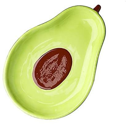Ciieeo Bandeja De Cerámica En Forma De Aguacate 6.5 Pulgadas Para Frutas Ensaladas Y Aperitivos Plato Creativo Para Hogar Restaurante Y Eventos