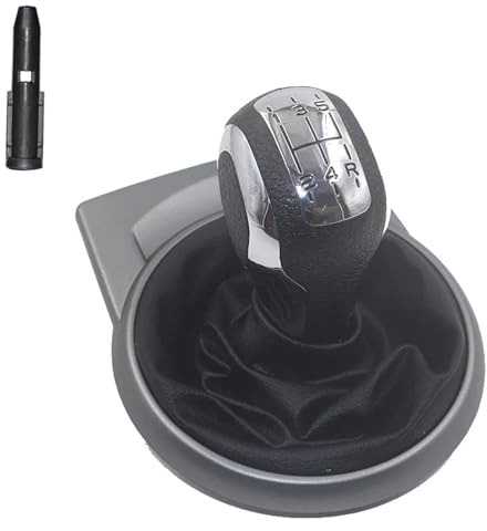 QILINGS Pomo Palanca Cambios para Citroen C4 1 MK1 2004-2008 5 Velocidades Caja De Cambios Manual Perilla De Palanca De Cambios Palanca De Arranque Chaqueta Antipolvo Palanca Cambio Marchas(Type 7)