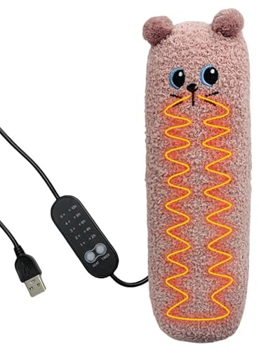 Animali Di Peluche Riscaldati - Cuscino Riscaldante Con Presa Regolabile Cuscino Riscaldante | Tappetino Riscaldante Tappetino Riscaldante USB In Peluche Con Timer, Tappetino Riscaldante Per C