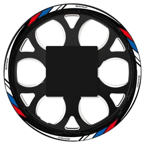 Fácil de Instalar Pegatina para Rueda De Motocicleta, Calcomanía para Llanta, Accesorios De Cinta A Rayas De Cubo, 19 ''17'' para B&MW R1200GS R1250GS F650GSG 310GS F750GS(Style 2)