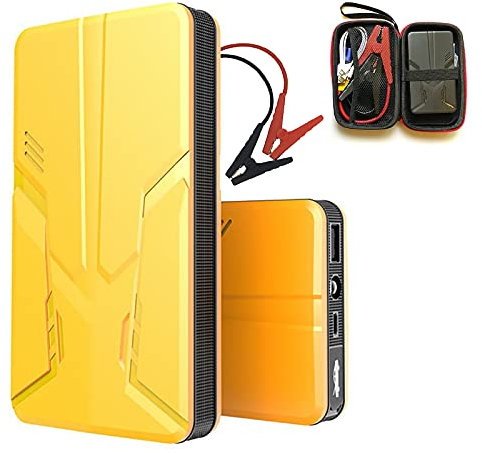HTDRE Arrancador de batería para Coche de 30 000 mAh, batería Externa, Amplificador de Arranque de Emergencia, Caja de Arranque automática de 12 V con luz LED