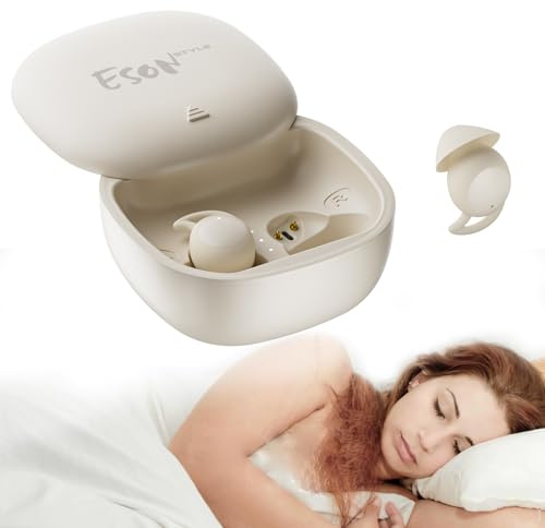 esonstyle Écouteurs Sommeil, Petit Design pour Les Dormeurs Latéraux, Bluetooth 6.0 Casque Anti Bruit pour Dormir, IPX6 Étanche pour Le Sport, Les Voyages et Le Travail