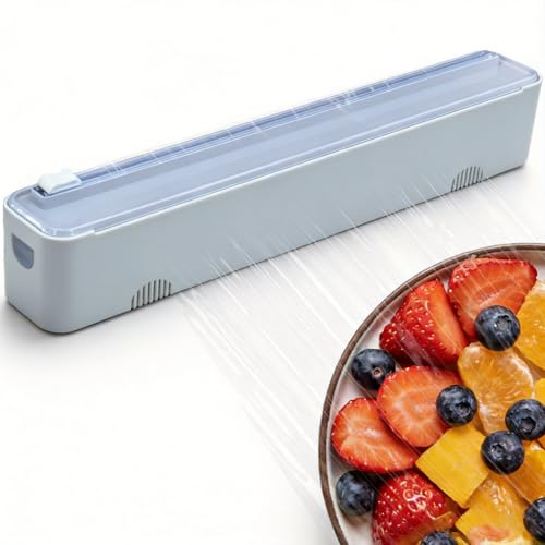 Dispensador de film transparente, cortador de láminas magnético, dispensador de papel de aluminio y conservación fresca, cortador de láminas para cocina (1)
