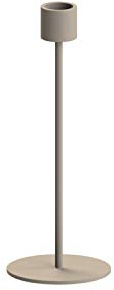 Cooee Design Kerzenleuchter Candlestick aus Metall in der Farbe Sand, Maße: 8cm x 8cm x 21cm, HI-029-01-SA