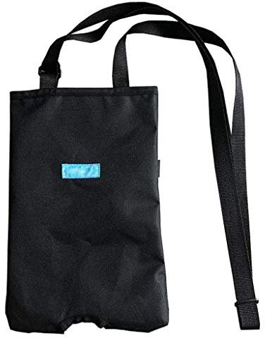 QMZDXH wasserdichte Katheter-Beutel, Ältere Drainage Taschen Urinsammler Beinstütze Kit Urinal-Halter mit verstellbarem Schultergurt, for Haus, Reisen, Rollstuhl schwarz