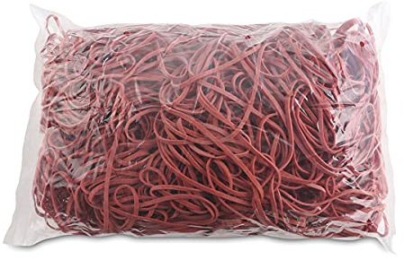 Rubber Bands OFFICE PRODUCTS Diameter 130mm 1,5x1,5mm 1000g Red/Small Office Accessories/Type-Standard/Material-Rubber/Weight (g)-1000 / Colour-Red/Size-1,5x3mm