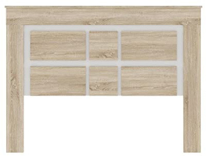 Homely | Cabecero de Cama 160 cm. Coimbra | Tablero de partículas melaminizado | Colores: Cambrian/Blanco | Medida 160 Altura 120 cm | Diseño Moderno para Dormitorio