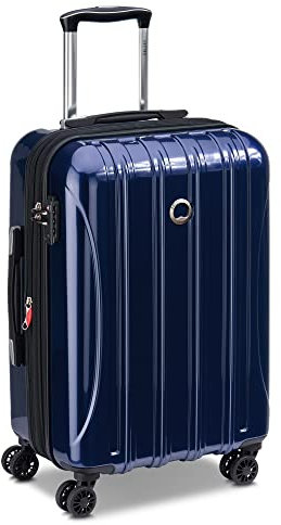 DELSEY Paris - Helium AERO - Kabinenhartschalenkoffer - 4 Doppelräder - 55x35x24cm - S - Blau