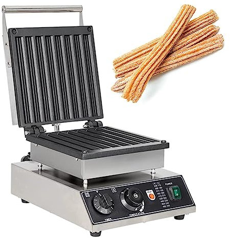 JHLP Spanish Churro Maker Machine - Create Oil-Free, Latin Fruit Donuts In Minutes! Non-Stick Waffle Maker With Adjustable Temperature & Timer - 1750W Commercial Electric Churros Maker