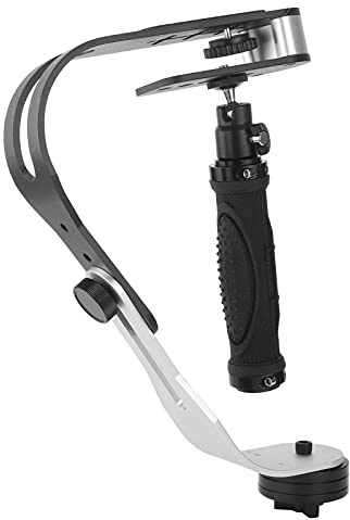 Avec Poignée En Aluminium Pour Smartphone,Stabilisateur D'appareil Photo Reflex Numérique Portable Professionnel, Caméscope, Appareil Photo Reflex Numérique, DV Ou Tout Appareil Photo, Glisse Stable