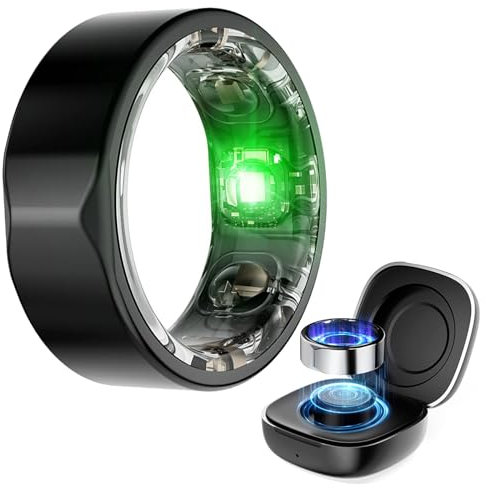 Tragbarer Fitness-Smart-Ring, automatischer Gesundheits-Schlafmonitor-Sportring, wasserdicht und energiesparend, for Frauen-Gesundheitsverfolgung, Körpertemperatur-, Schlaf- und Herzschlagüberwachung