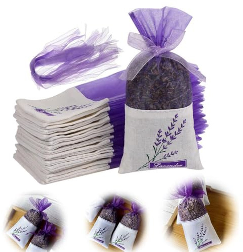 Sacchetti vuoti di lavanda, sacchetti per fiori di lavanda essiccati, sacchetti vuoti portatili, piccoli sacchetti per sacchetti di profumo di lavanda, sacchetti per auto profumati alla lavanda,