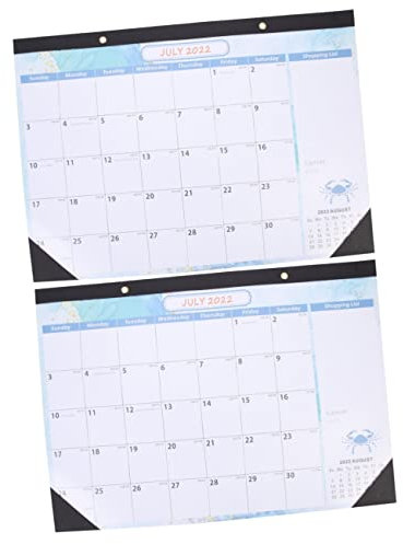 VILLCASE 2stücke Wandkalender Mit Dekorativem Design Für Büro Und Zuhause Monatsplaner Leicht Und Platzsparend Terminplanung Für Persönliche Notizen