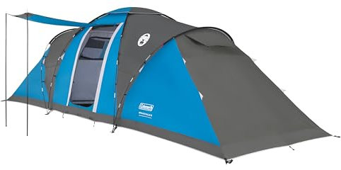Coleman Spruce Falls 6 Tent | Large 6 Man Vis-a-Vis Family Tent with 2 opposite XXL size Bedrooms and Living area | 6 Person Camping Tent | 3000mm Waterproof | Sewn-in Groundsheet