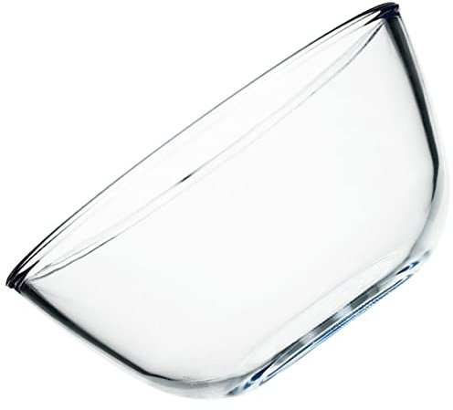 LABRIMP Ciotola per Insalata in Vetro 2100ml Rotonda per Microonde