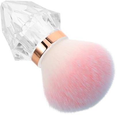 TOVINANNA Brocha de Maquillaje de Polvo y Compacto de Champiñón Cepillo Viaje Acabado Maquillaje Facial y Corporal