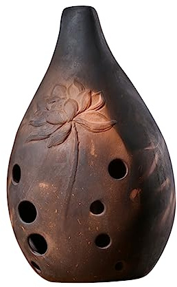 BESTonZON Ocarina Profesional De Instrumento Xun Cerámico Flauta Antigua Para Principiantes