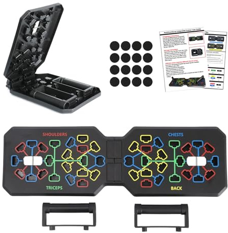 Push Up Board,Liegestützgriffe Brett, multifunktionales Heim-Liegestützbrett, effiziente Liegestützstange, Muskelaufbau im Heim-Fitnessstudio, Fettverbrennung für Männer, Brusttrainer für Männer