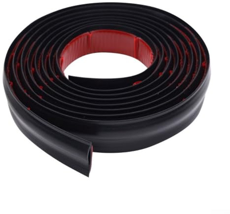 HOHOVYVY PVC TPE Eck- Und Kantenleiste 6 M Flexibel Selbstklebend Lackierbar Für Türen Fenster Wände Möbel Dekorative Abdeckleiste(black)
